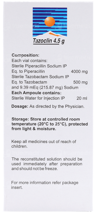 Tazoclin 4.5 GM Injection 20 ML
